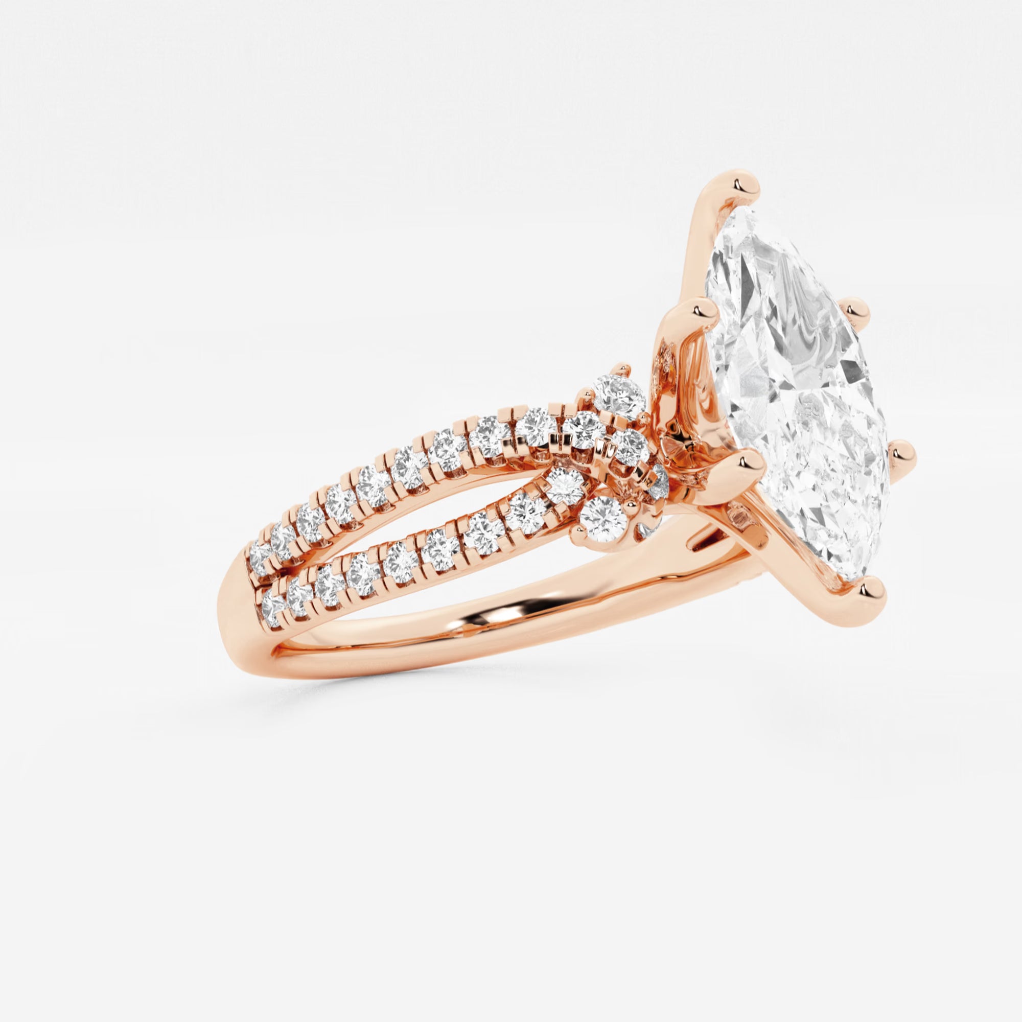 Bellara Marquise Lab-Grown Diamond Petite Bow Engagement Ring