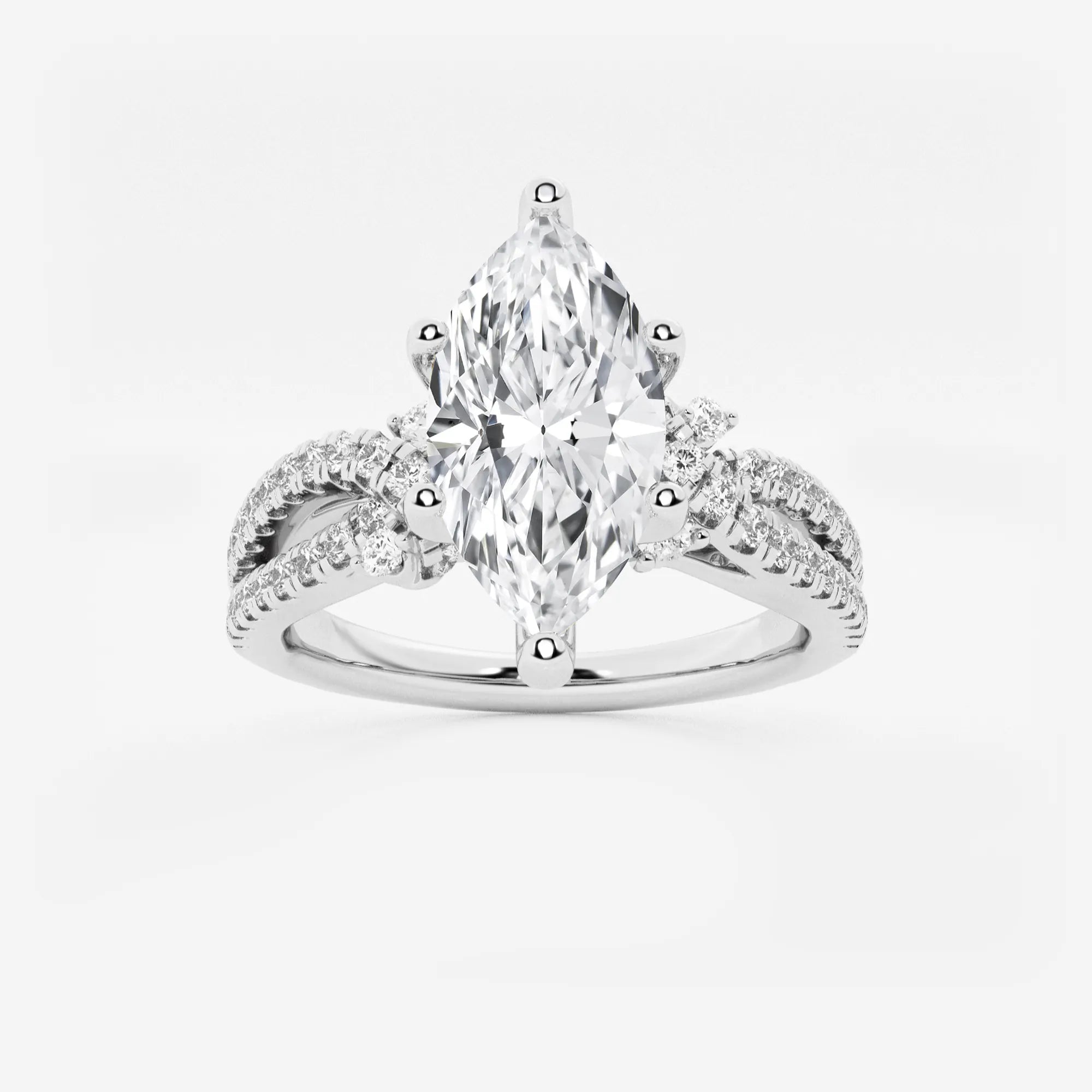 Bellara Marquise Lab-Grown Diamond Petite Bow Engagement Ring
