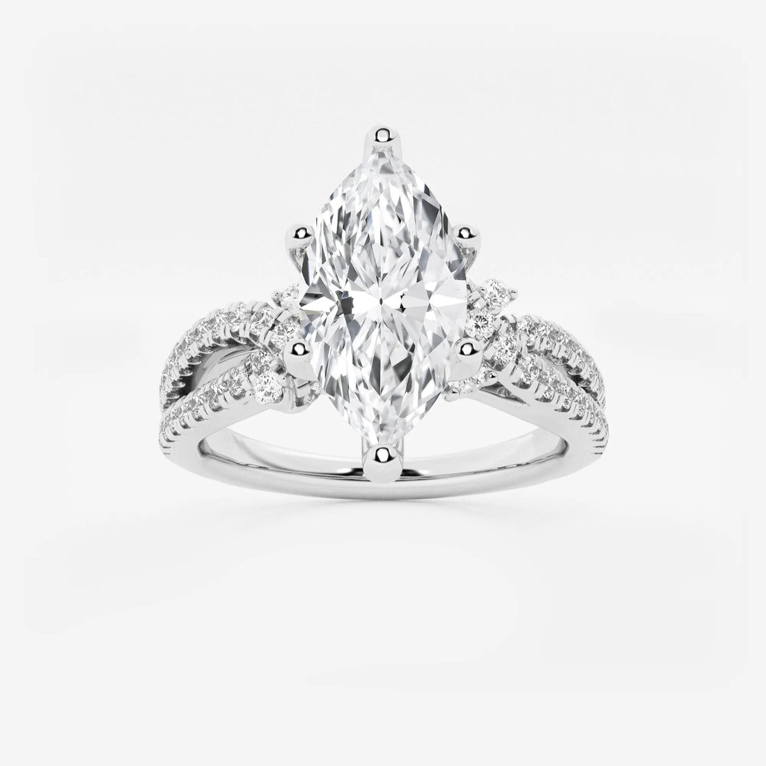 Bellara Marquise Lab-Grown Diamond Petite Bow Engagement Ring