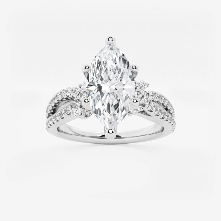 Bellara Marquise Lab-Grown Diamond Petite Bow Engagement Ring