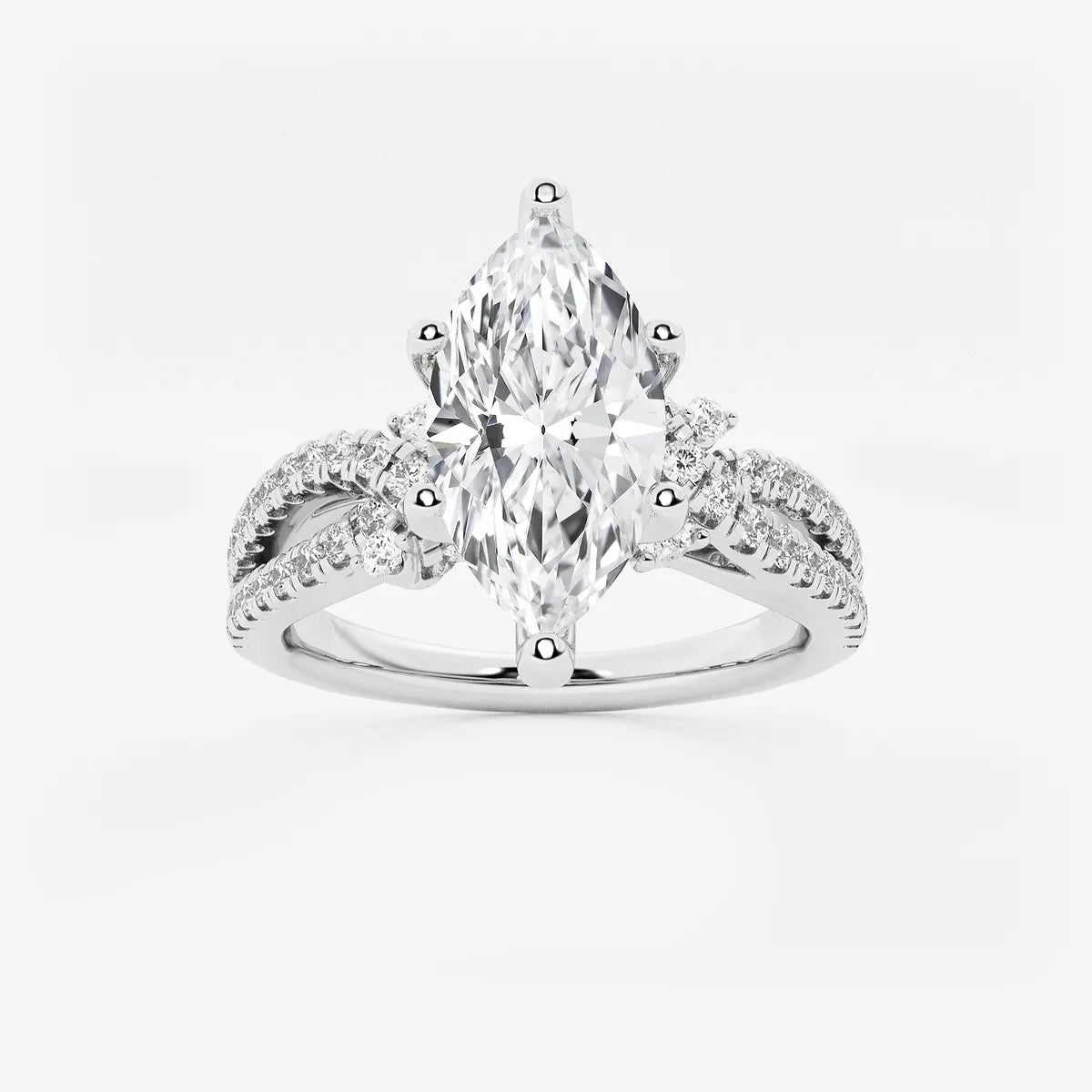 Bellara Marquise Lab-Grown Diamond Petite Bow Engagement Ring