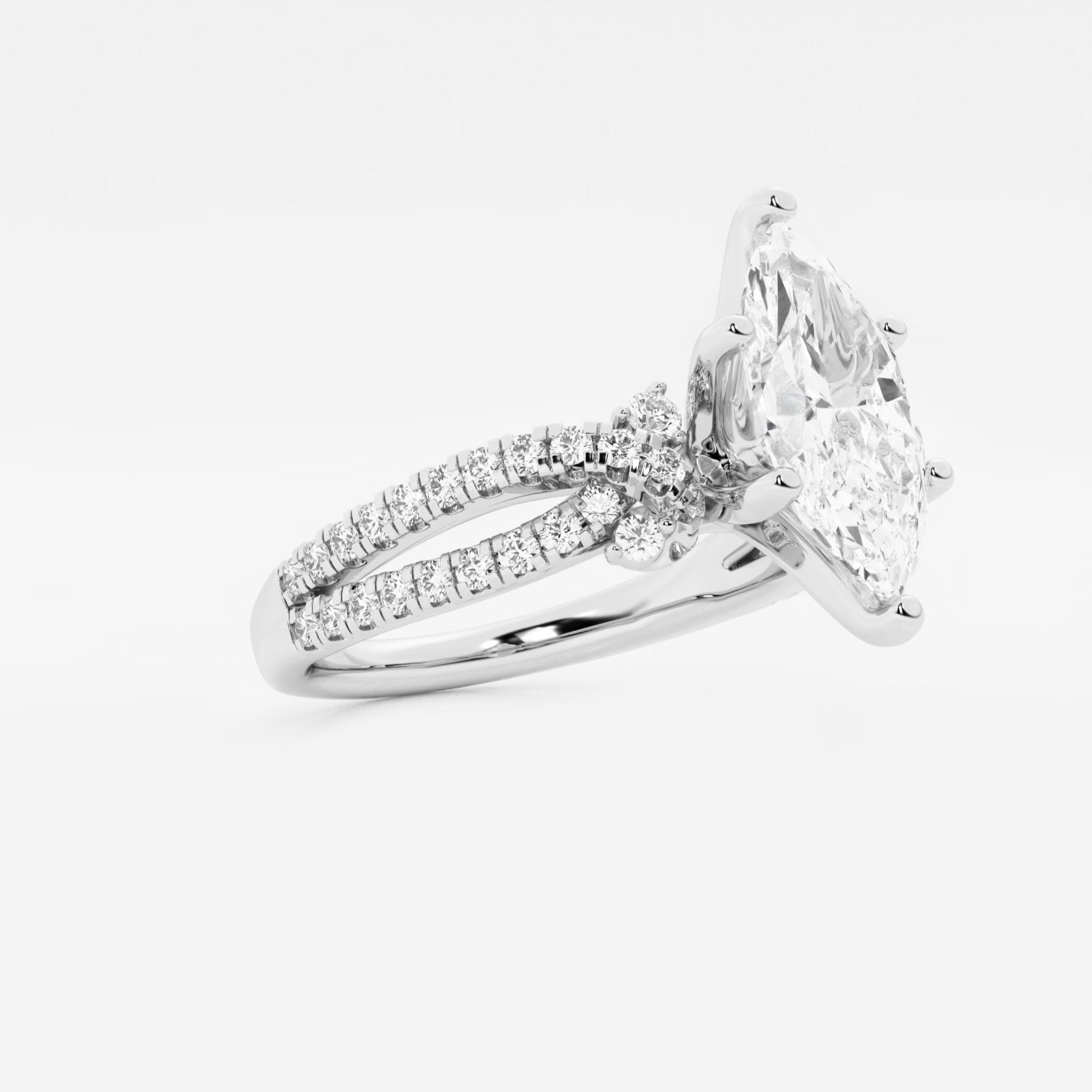 Bellara Marquise Lab-Grown Diamond Petite Bow Engagement Ring