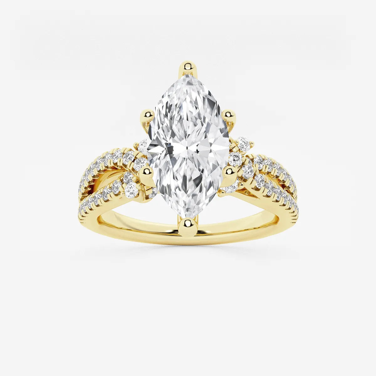 Bellara Marquise Lab-Grown Diamond Petite Bow Engagement Ring
