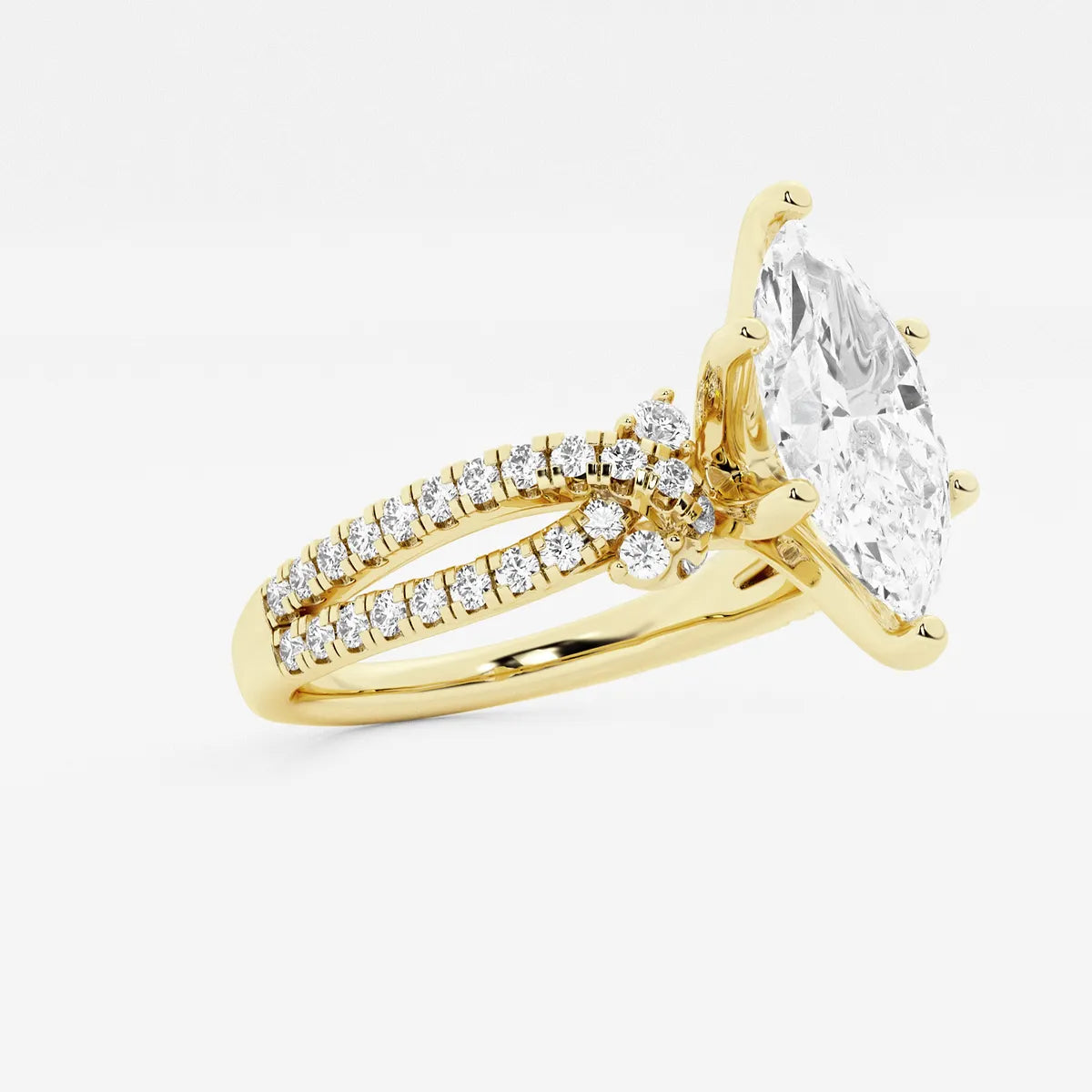 Bellara Marquise Lab-Grown Diamond Petite Bow Engagement Ring