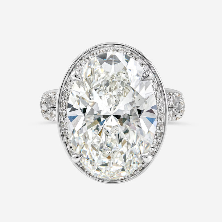 Oval Cut Halo Engagement Ring