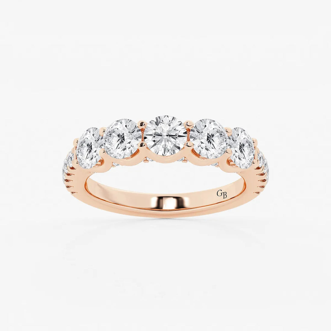 Amoréa Round Lab-Grown Diamond Five-Stone Anniversary Band