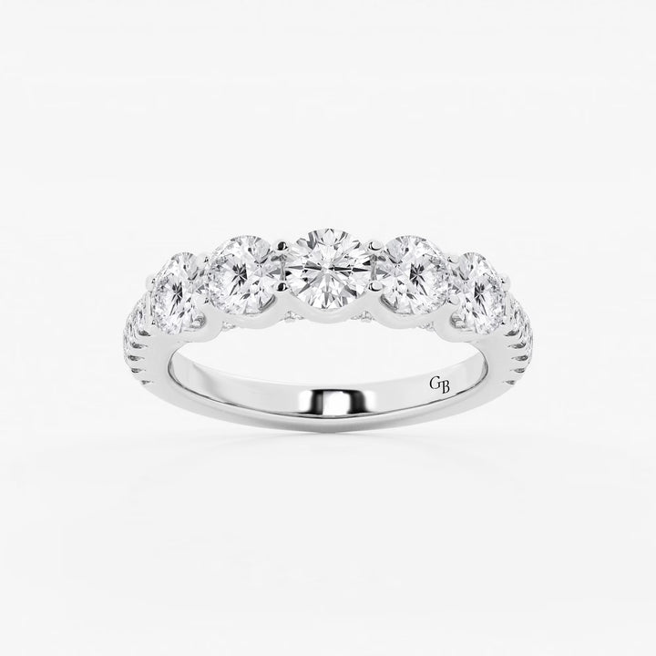 Amoréa Round Lab-Grown Diamond Five-Stone Anniversary Band