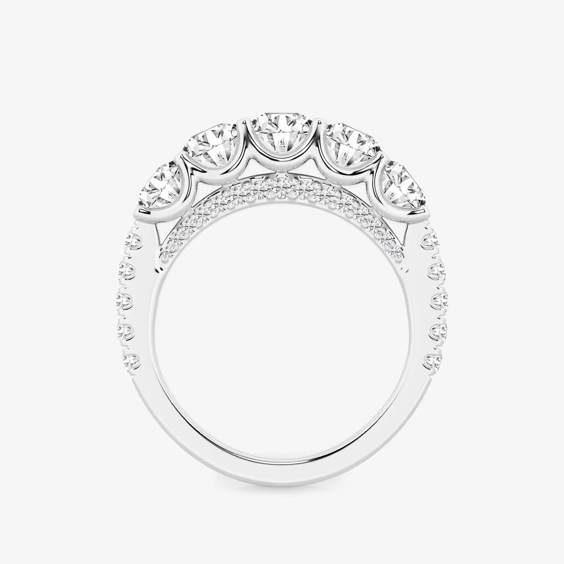 Amoréa Round Lab-Grown Diamond Five-Stone Anniversary Band