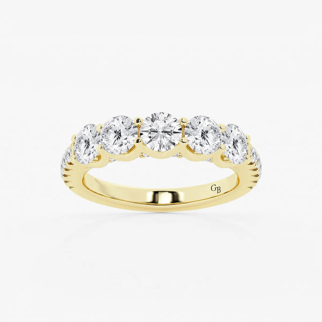 Amoréa Round Lab-Grown Diamond Five-Stone Anniversary Band