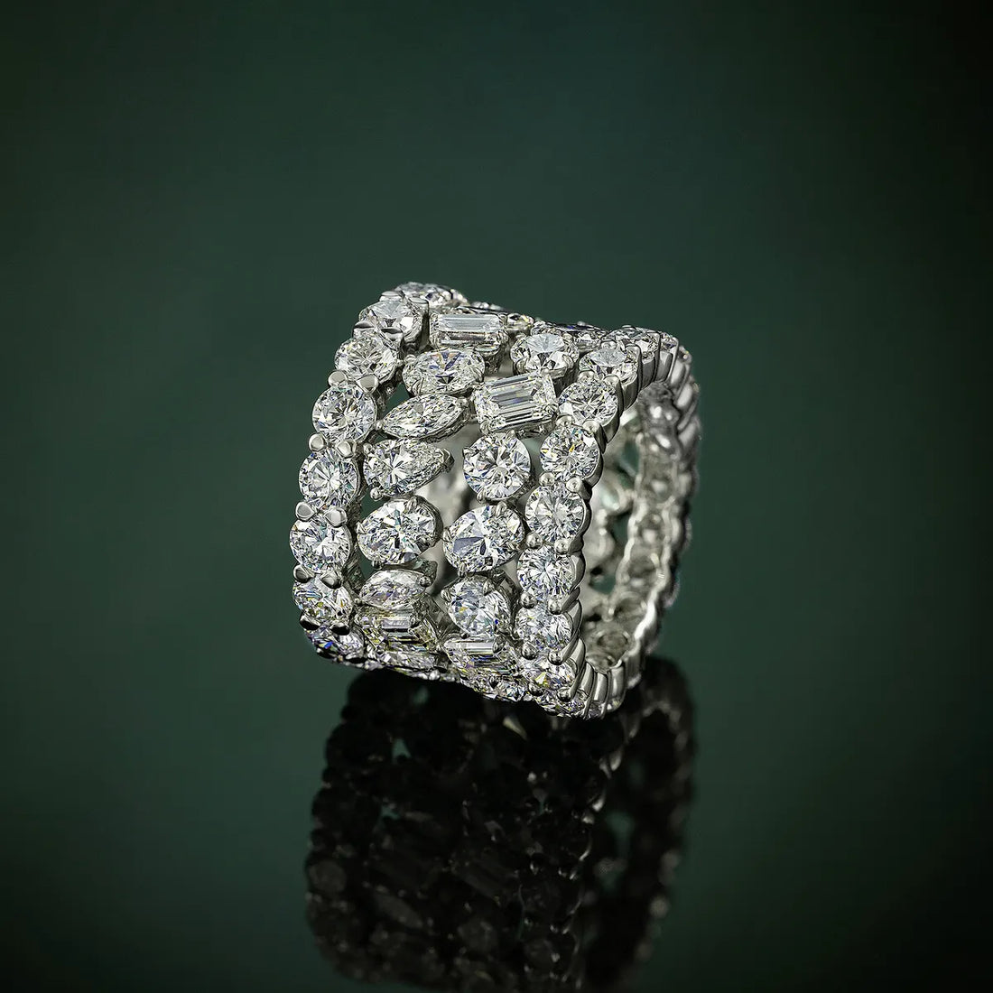 Sydney Inspired Multi Shape Lab Grown Diamond Statement Ring