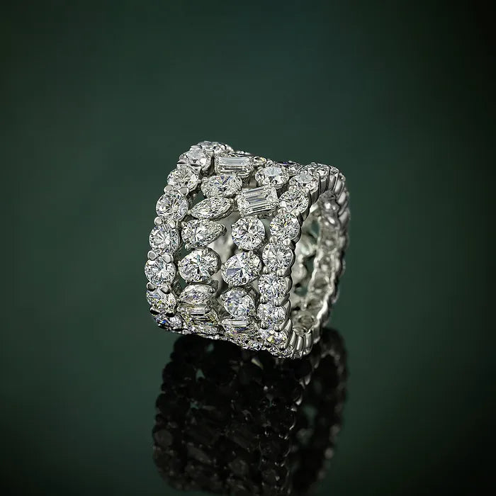 Sydney Inspired Multi Shape Lab Grown Diamond Statement Ring